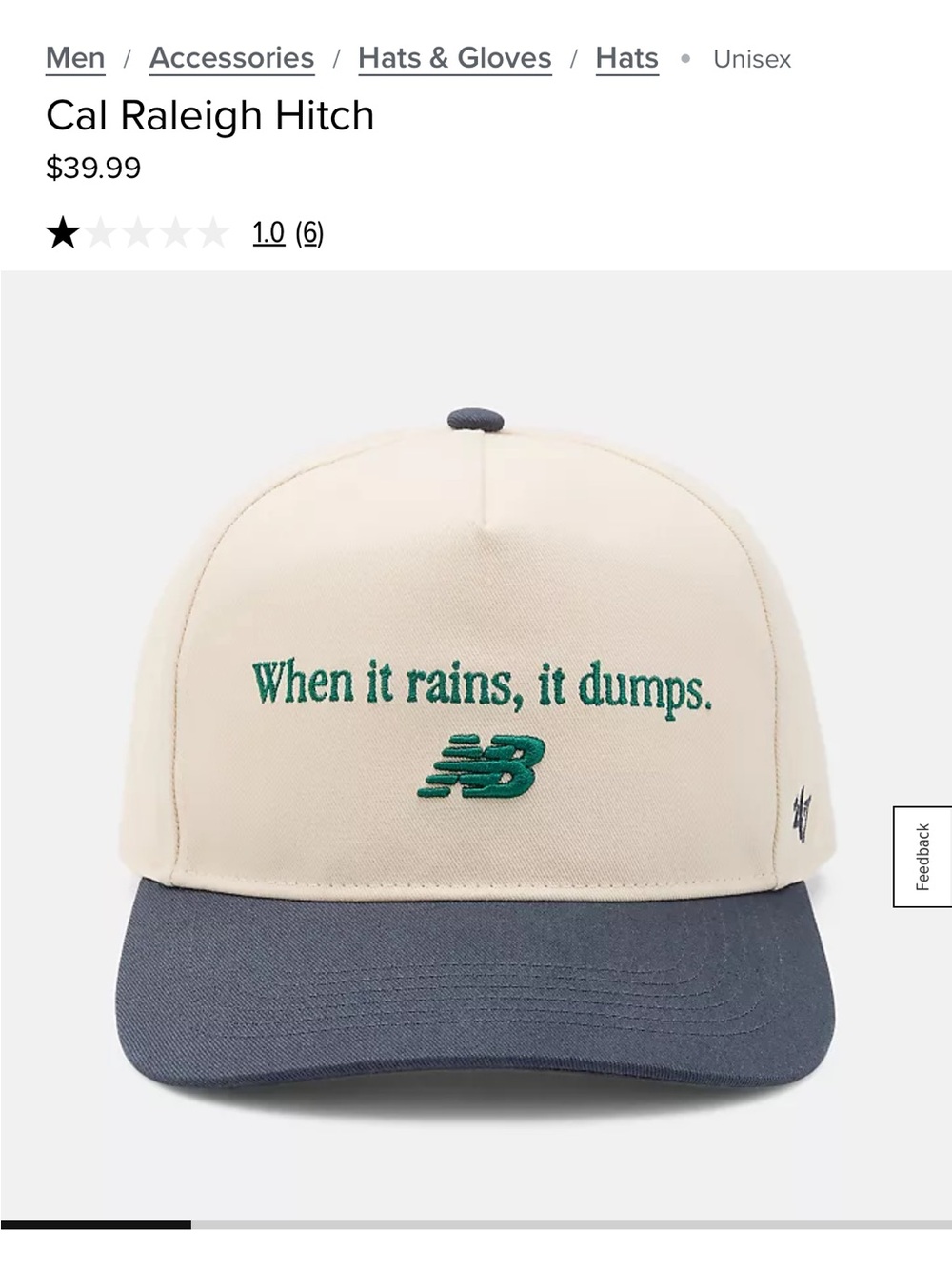 Cal Raleigh x New balance SnapBack Cap - Picture 7 of 7